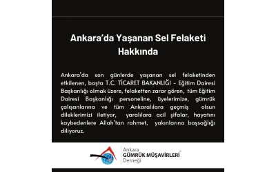Ankara'da Yaşanan Sel Felaketi Hakkında