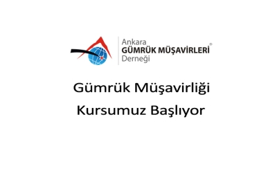 Gümrük Müşavirliği Kursumuz Başlıyor.