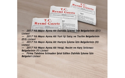 15 Haziran 2017 Tarihli ve 30097 Sayılı Resmî Gazete Özeti
