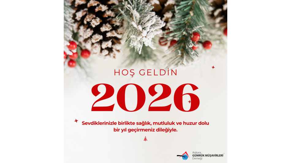 Değerli Üyelerimiz, 2026 yılının size, ailenize ve ülkemize sevgi, dostluk, barış, sağlık ve huzurlu günler getirmesi dileğiyle yeni yılınızı kutlarız. 