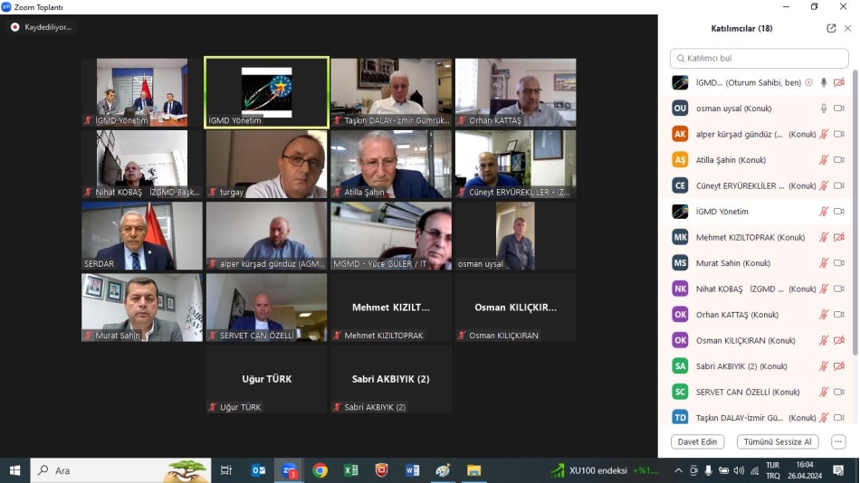 Gümrük Müşavirleri Dernekleri'nin Yönetmelik Değişikliği Toplantısı ve Üyelere Duyuru Yazısı