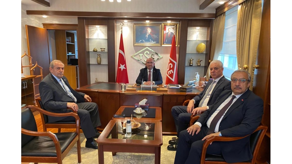 Türk Standartları Enstitüsü Başkanlığına yeni seçilen Sayın Mahmut Sami ŞAHİN’in ziyaret edilmesi