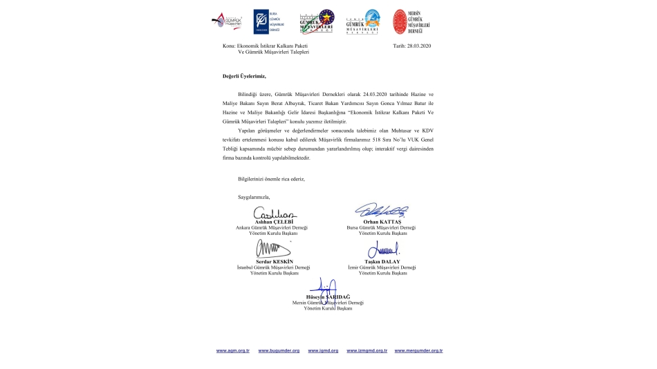 KDV ve Muhtasar Vergilerinde Ekonomik Pakete Alındık