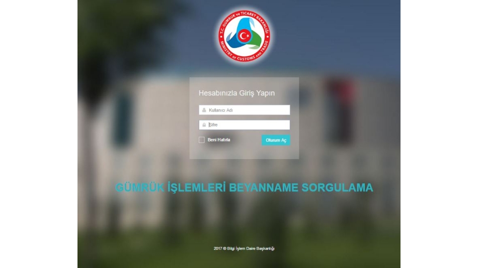 Beyannamelerin İnternetten Takibi